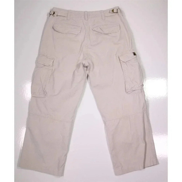 Polo Jeans Ralph Lauren Vintage Oversized Cotton Cargo Military Pants 32x25 - Picture 3 of 9